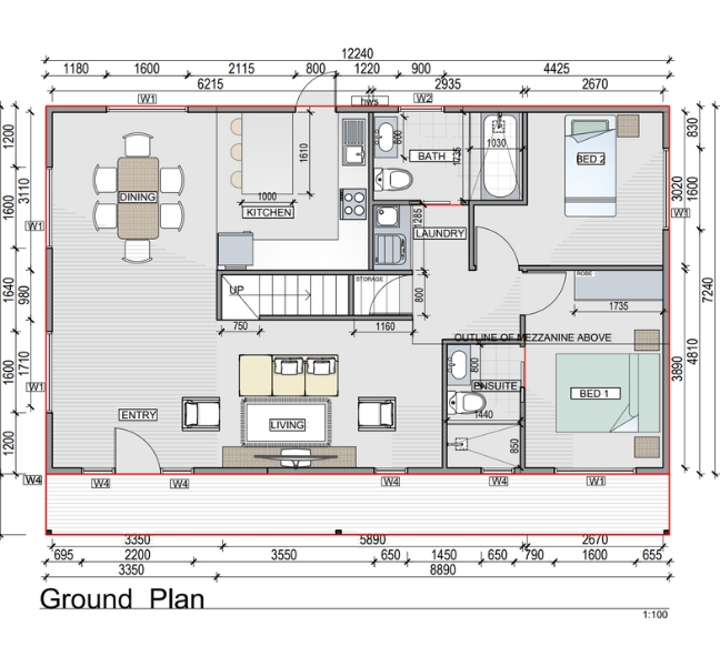 The Bliss Bunk Layout Ground